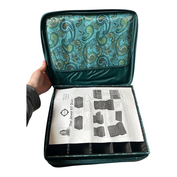 JOY MANGANO JEWELRY TRAVEL ORGANIZER CARRY CASE - Picture 3 of 13